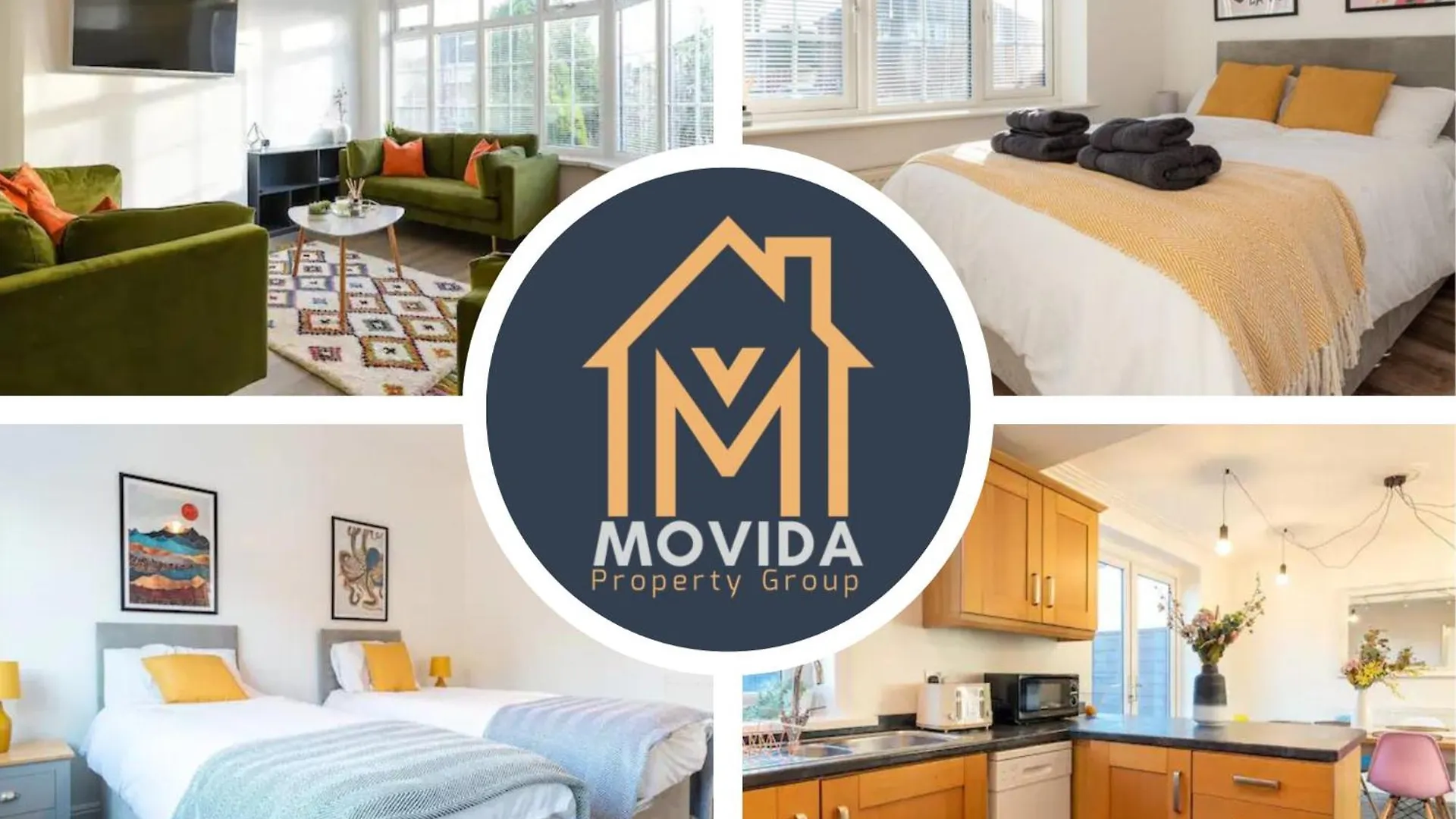Large Modern 6 Bedroom House By Movida Property Group Short Lets & Serviced Accommodation With Games Room Λιντς